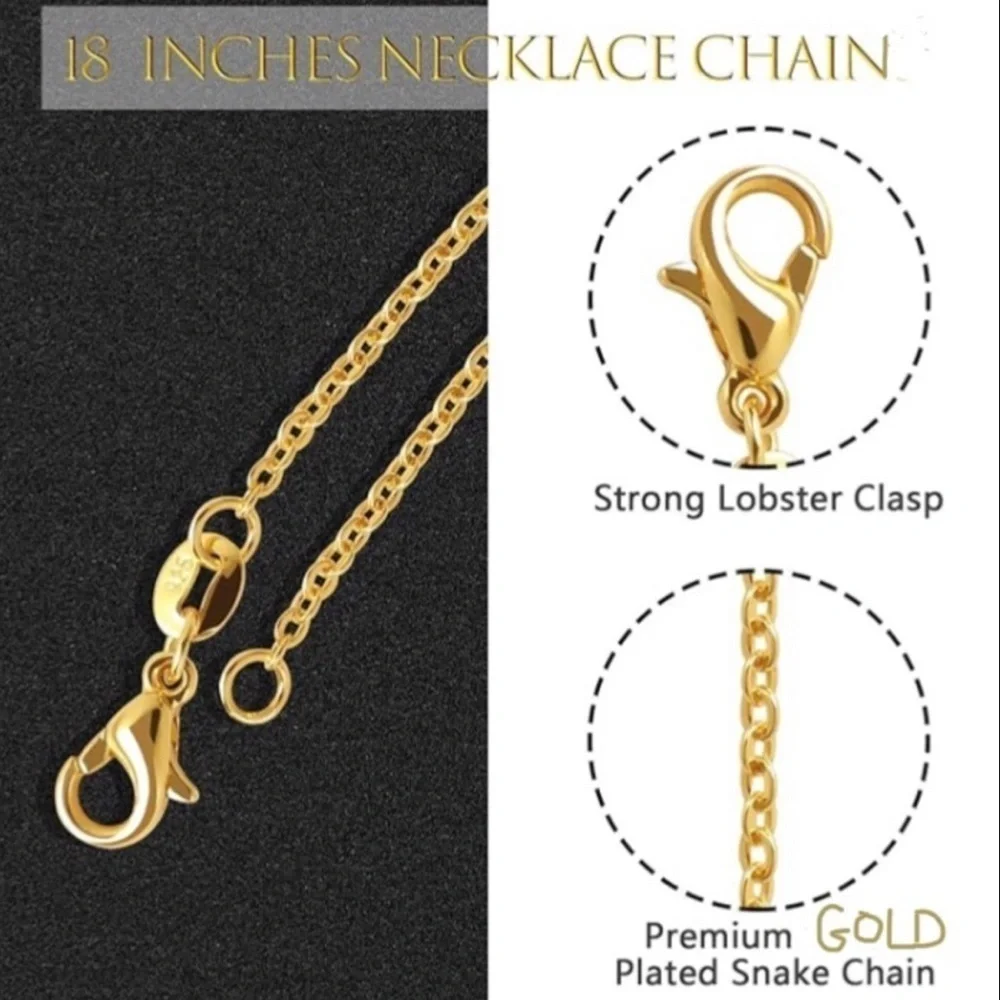 Cubic Zirconia Micro Pave + Gold Dollar Sign Fashion Necklace, 18 inches